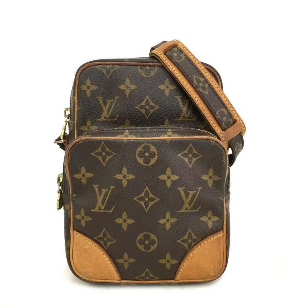Auth Louis Vuitton Amazone Monogram Crossbody Bag